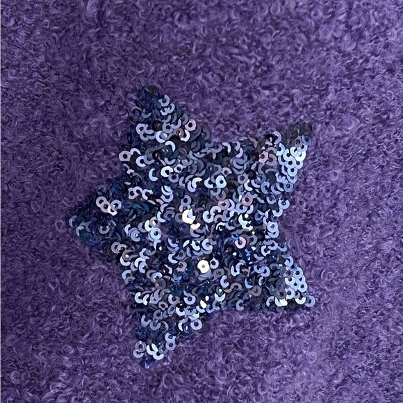 PEACH LOVE CALIFORNIA ever so soft sequin star sweater S M L - Picture 8 of 9